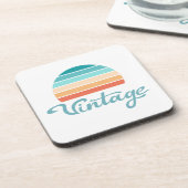 Retro Sunset+ script gestoord Bier Onderzetter (Linkerzijde)