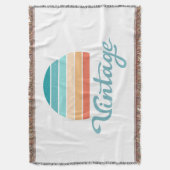 Retro Sunset+ script gestoord Deken (Voorkant Verticaal)