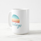 Retro Sunset+ script gestoord Koffiemok (Voorkant links)