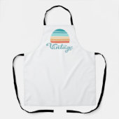 Retro Sunset+ script gestoord Schort (Voorkant)