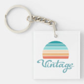 Retro Sunset+ script gestoord Sleutelhanger (voorkant)