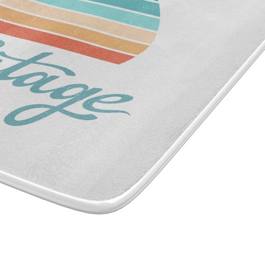 Retro Sunset+ script gestoord Snijplank (Hoek)