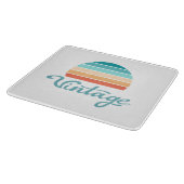 Retro Sunset+ script gestoord Snijplank (Hoek)