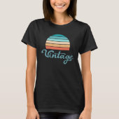 Retro Sunset+ script gestoord T-shirt (Voorkant)