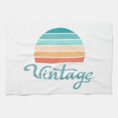 Retro Sunset+ script gestoord Theedoek (Horizontaal)