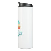 Retro Sunset+ script gestoord Thermosbeker (Geroteerd rechts)