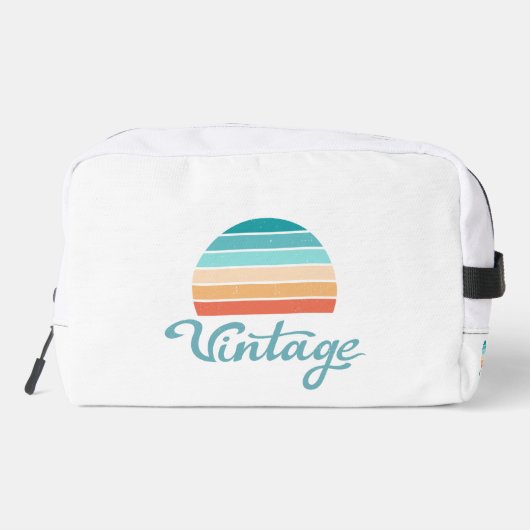 Retro Sunset+ script gestoord Toilettasje (Achterkant)