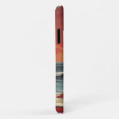  Retro Sunset Seashore Case-Mate iPhone Case (Achterkant/rechts)