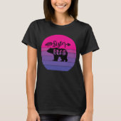 Retro Sunset Sister Beer T-shirt (Voorkant)