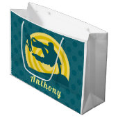 Retro Sunset Skateboarding Thema Aangepaste naam B Groot Cadeauzakje (Voorkant Gekanteld)