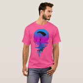  Retro Sunset Skydiving T-shirt (Voorkant volledig)