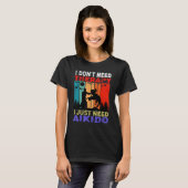 Retro Sunset Slogan I Don't Need Therapy I Just Ne T-shirt (Voorkant volledig)