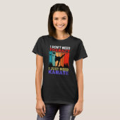 Retro Sunset Slogan Ik heb geen therapie nodig T-shirt (Voorkant volledig)