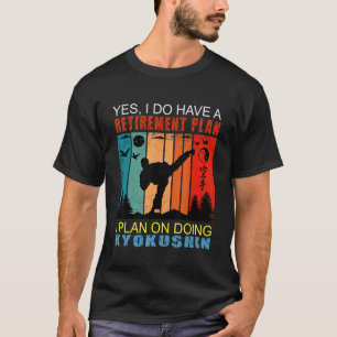 Retro Sunset Slogan Pensioen  Ik ben van plan Ky t T-shirt