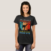 Retro Sunset Slogan Retirement I Plan on Doing Wa T-shirt (Voorkant volledig)