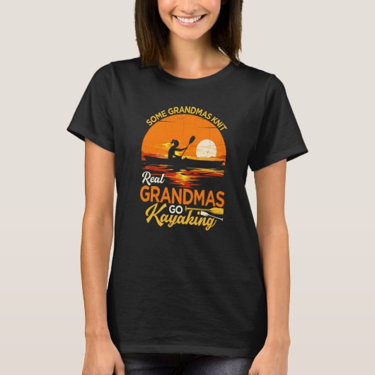 Retro Sunset sommige oma's die echte oma's eten ga T-shirt (Voorkant)