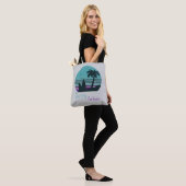 Retro Sunset - Sorry, ik heb het druk Tote Bag (Op model)