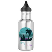 Retro Sunset - Sorry, ik heb het druk Waterfles (Rechts)