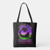 Retro Sunset Soul van een zeemeermin Tote Bag (Achterkant)