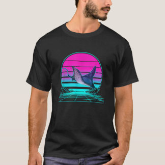 Retro Sunset Stingray T Shirt