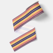 Retro Sunset Strepen Grosgrain Lint (Achterkant)