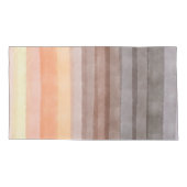 Retro sunset stripes boho oranje bruine gradiënt kussensloop (Achterkant-Links)