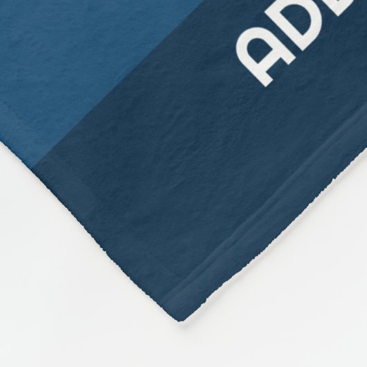 Retro Sunset Stripes met Simple Sans Serif Name Fleece Deken (Hoek)