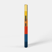 Retro Sunset Stripes met Simple Sans Serif Name Samsung Galaxy Hoesje (Rechterkant)