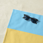 Retro Sunset Stripes with Simple Space Bold Name Strandlaken (In situ)