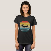 Retro Sunset Style Dachshund Lover Dachshu T-shirt (Voorkant volledig)