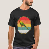 Retro Sunset Sun Conure Bird T-shirt (Voorkant)
