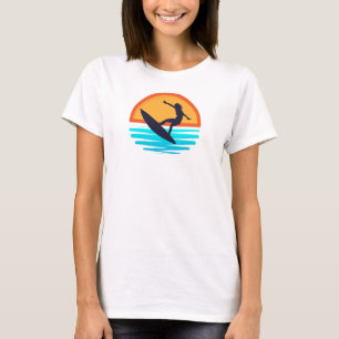 Retro Sunset Surfen _ Strandvibes T-shirt