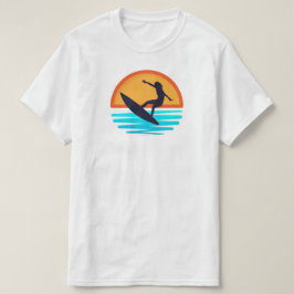 Retro Sunset Surfen _  Strandvibes T-shirt