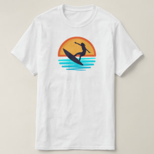 Retro Sunset Surfen _ Strandvibes T-shirt