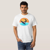Retro Sunset Surfen _  Strandvibes T-shirt (Voorkant volledig)