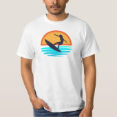 Retro Sunset Surfen _  Strandvibes T-shirt (Voorkant)