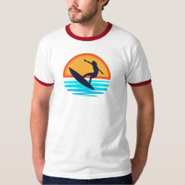 Retro Sunset Surfen _  Strandvibes T-shirt