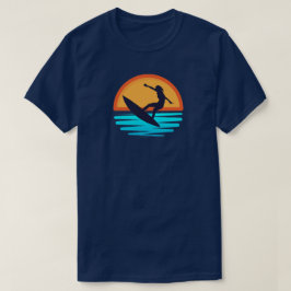 Retro Sunset Surfen _  Strandvibes T-shirt
