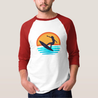 Retro Sunset Surfen _  Strandvibes T-shirt