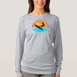 Retro Sunset Surfen _  Strandvibes T-shirt