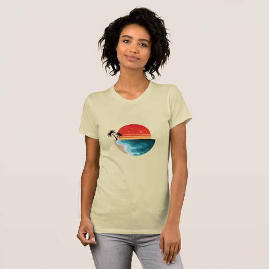 Retro Sunset - T-shirt (Voorkant volledig)