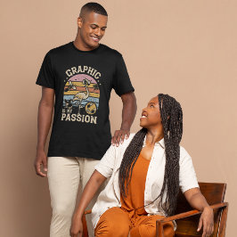  Retro Sunset T-Shirt Design voor Graphic