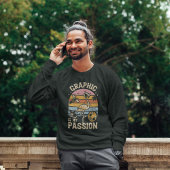 Retro Sunset T-Shirt Design voor Graphic