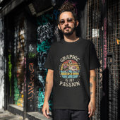 Retro Sunset T-Shirt Design voor Graphic