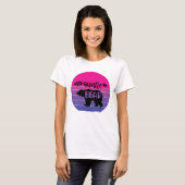 Retro Sunset Tante Beer T-shirt (Voorkant volledig)