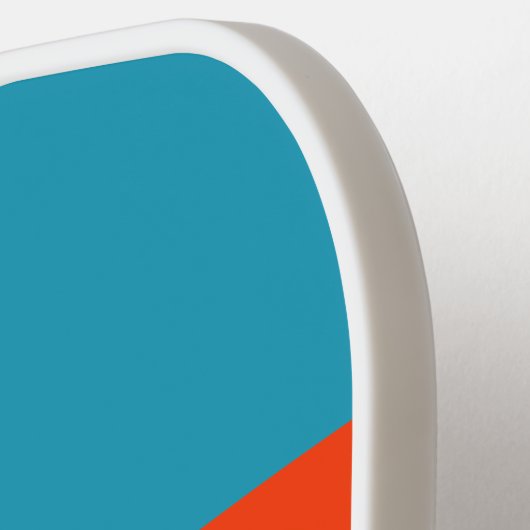 Retro Sunset Tide Rush Over Striping Met Naam Pickleball Paddle (Links Detail)