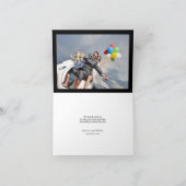 Retro Sunset Tropical Palm Trees Weddenschap Bedankkaart (Binnen)