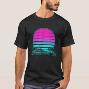 Retro Sunset Tugboat T-shirt