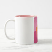 Retro Sunset Tweekleurige Koffiemok (Links)