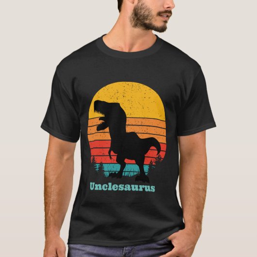 Retro Sunset Unclesaurus T-shirt (Voorkant)